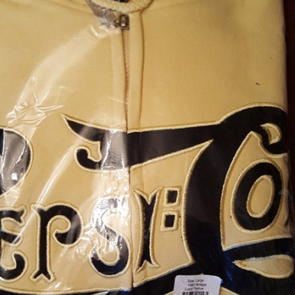 Pepsi-Cola Men's 1940's Vintage Hoodie, Yellow